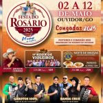 Festa do Rosário 2025 celebra 84 anos de tradição em Ouvidor (GO) com programação religiosa e cultural