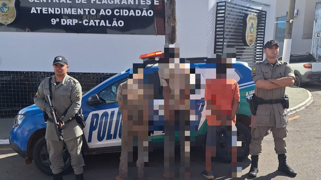 Três homens são presos por furto qualificado na zona rural de Catalão