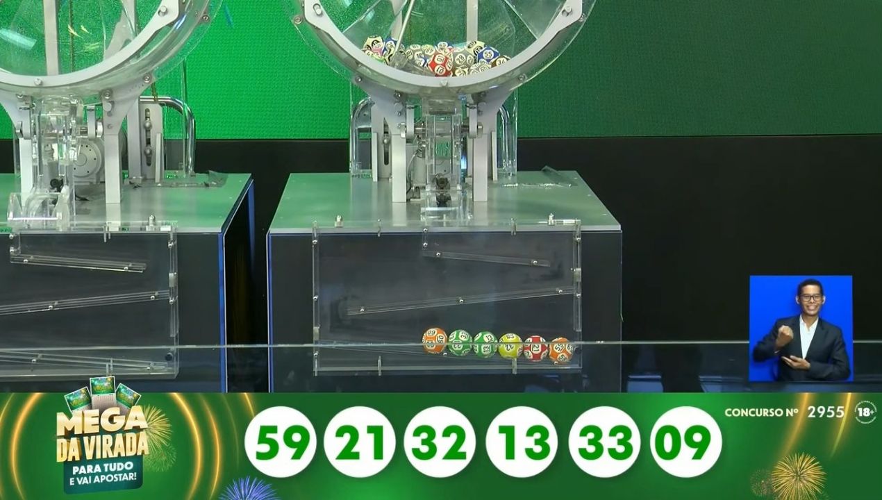 Seis apostas dividem prêmio recorde de R$ 1,09 bilhão da Mega da Virada