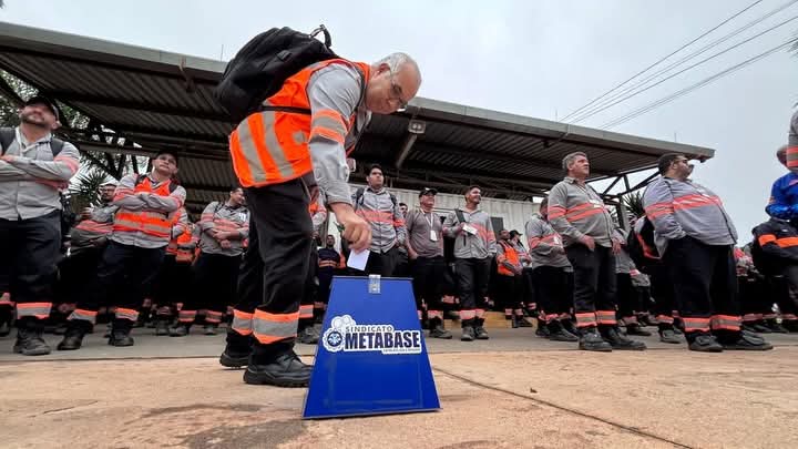 Metabase lança campanha salarial com trabalhadores da Mina Boa Vista em Catalão