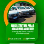 Prefeitura realiza entrega de novos veículos e equipamentos para reforçar estrutura ambiental em Catalão