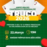 Abertura do Campeonato Regional de Truco 2026