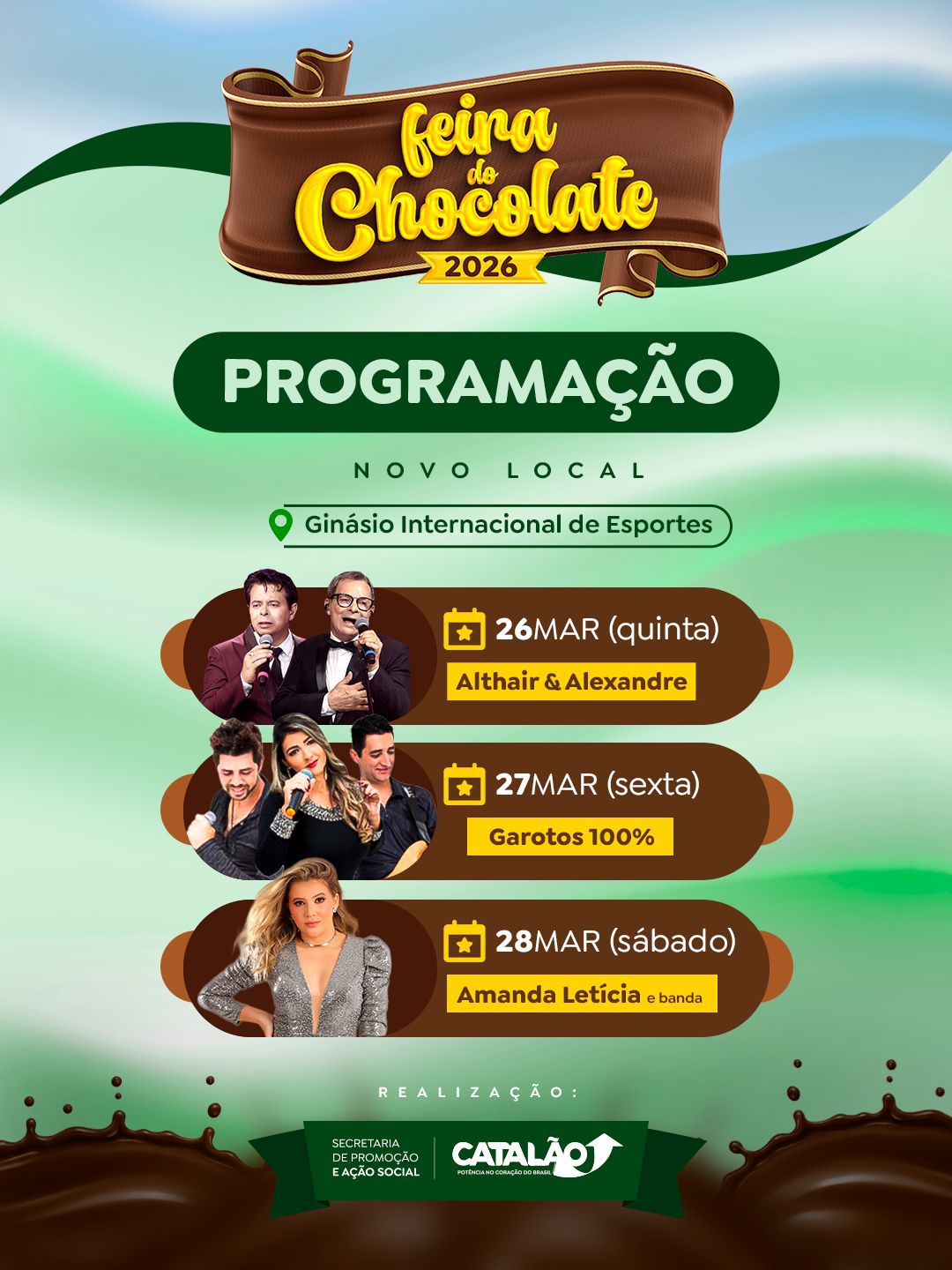 Veja a programação da Feira do Chocolate 2026!
