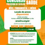Concurso da Saúde em Catalão: locais de prova para níveis médio e fundamental já podem ser consultados