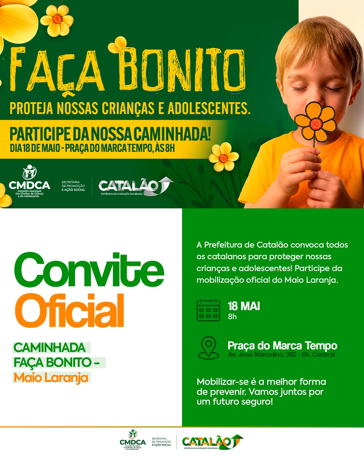 Faça Bonito! Proteja nossas crianças e adolescentes.