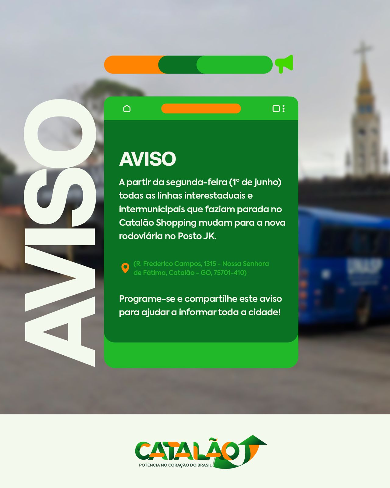 Falta menos de uma semana: Mudança para a nova Rodoviária de Catalão acontece na próxima segunda (1º)
