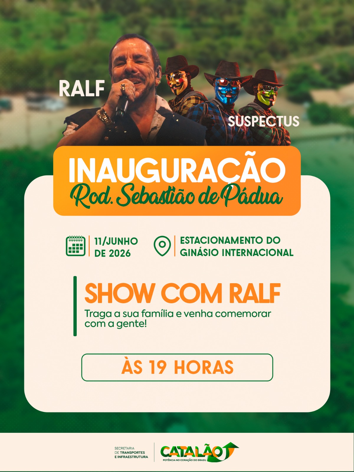 Infraestrutura e Mobilidade: Prefeitura de Catalão inaugura obras de pavimentação da Rodovia Sebastião de Pádua