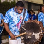 Grupo de congadeiros durante ensaio para a Festa do Rosário em Catalão. Foto: Portal Catalão