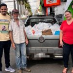 Entrega de alimentos ao Asilo São Vicente de Paulo em Catalão. Foto: Divulgação/Unimed
