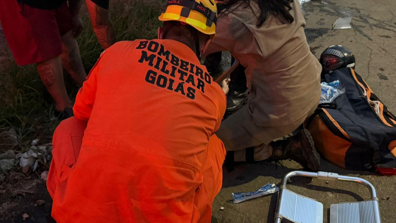 Imagem ilustrativa de acidente envolvendo motocicleta no Centro de Catalão. Foto: Zap Catalão