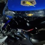 Duas motocicletas apreendidas durante operação policial em Goiandira. Foto: Divulgação/Polícia Militar