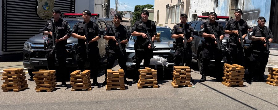 CPE apreende cerca de 150 quilos de drogas durante operação na BR-050, em Catalão. Foto: Blog da Verdade