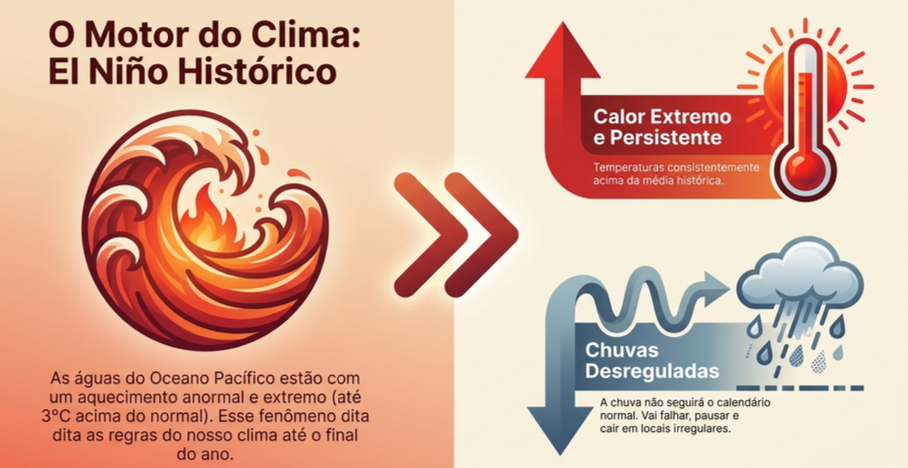Previsão climática indica calor acima da média e chuvas irregulares em Goiás