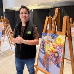Lucas Machado e registros das Congadas. Foto: Divulgação, via Badiinho.