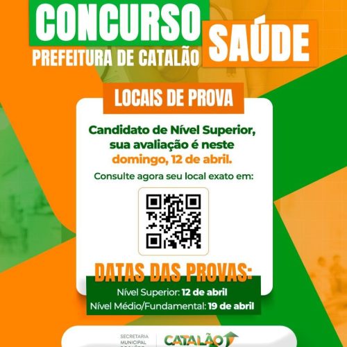 Concurso da Saúde em Catalão: Fundação Aroeira libera consulta aos locais de prova para candidatos de Nível Superior