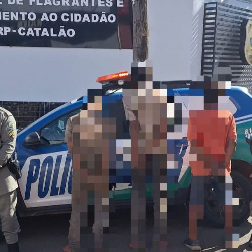 Três homens são presos por furto qualificado na zona rural de Catalão