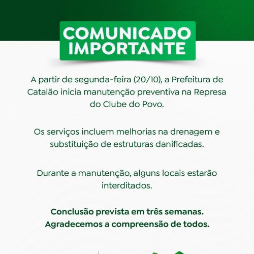 Comunicado importante – catalão