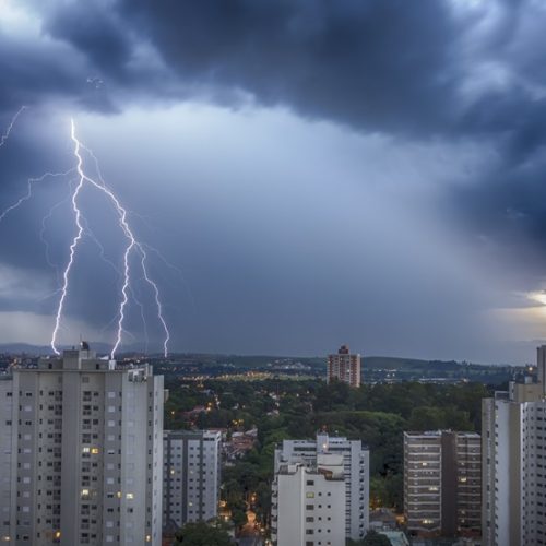 Storm in the city Sao Jose dos Campos, Sao Paulo - Brazil - Bolt