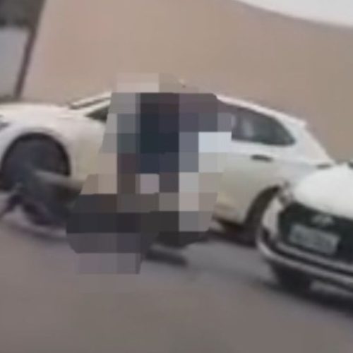 Colisão entre carro e motocicleta na rotatória da Avenida Dr. Lamartine, no bairro Ipanema, mobiliza trânsito de Catalão