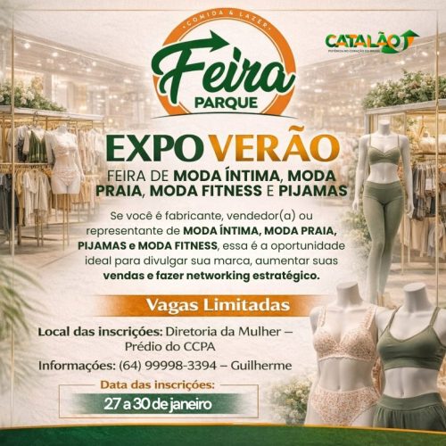 Oportunidade de Negócios: Inscrições abertas para a EXPO VERÃO na Feira Parque