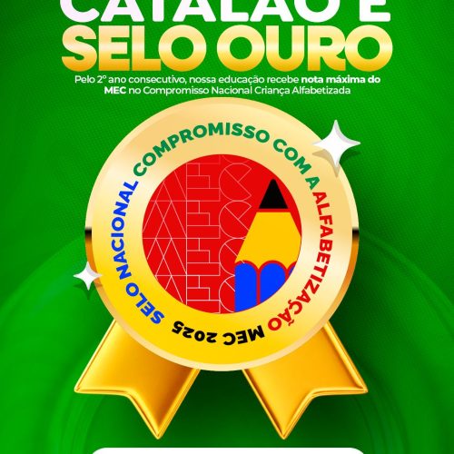 Educação de Catalão conquista Selo Ouro do MEC pelo segundo ano consecutivo