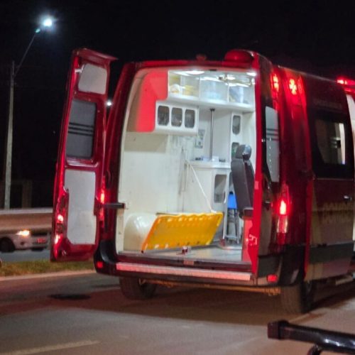 Veículos envolvidos em colisão entre carro e motocicleta na GO-330, em Catalão. Foto: Zap Catalão
