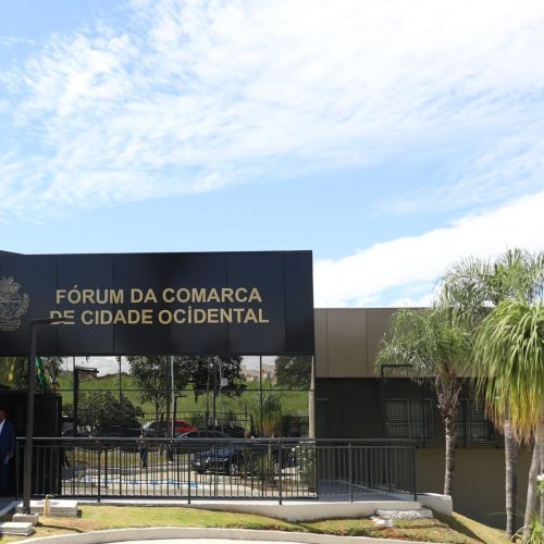 Forum de Cidade Ocidental, relacionado a decisao sobre pensao alimenticia. Foto: TJGO/G1 Goias