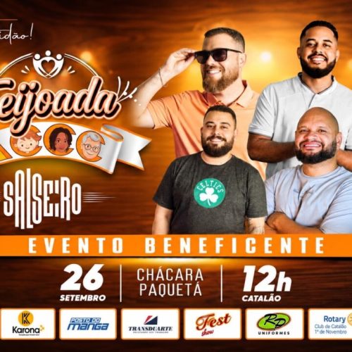 Imagem ilustrativa do Feijoadaço Beneficente da ACCC em Catalão, criada por IA. Crédito: Zap Catalão