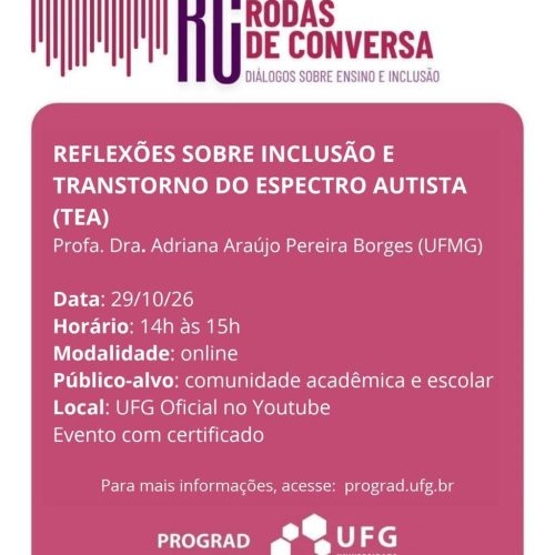 Roda de conversa da UFG sobre inclusão e Transtorno do Espectro Autista