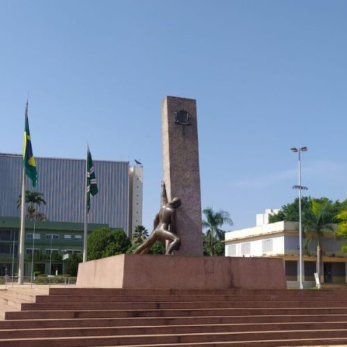 Praça Cívica de Goiânia, imagem usada na divulgação da Semana das Narrativas Goianas